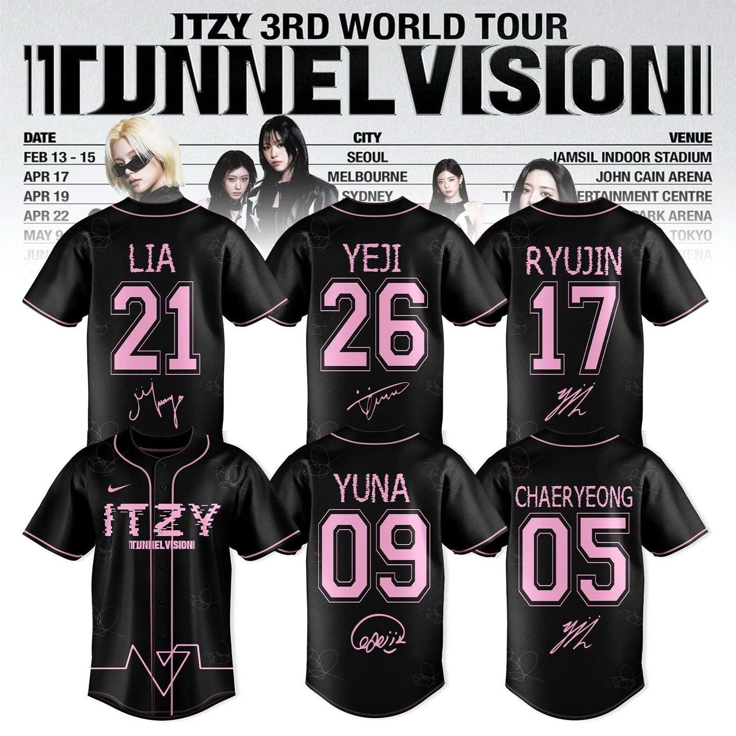 ITZY 3RD WORLD TOUR TUNNEL VISION Special Edition Jersey