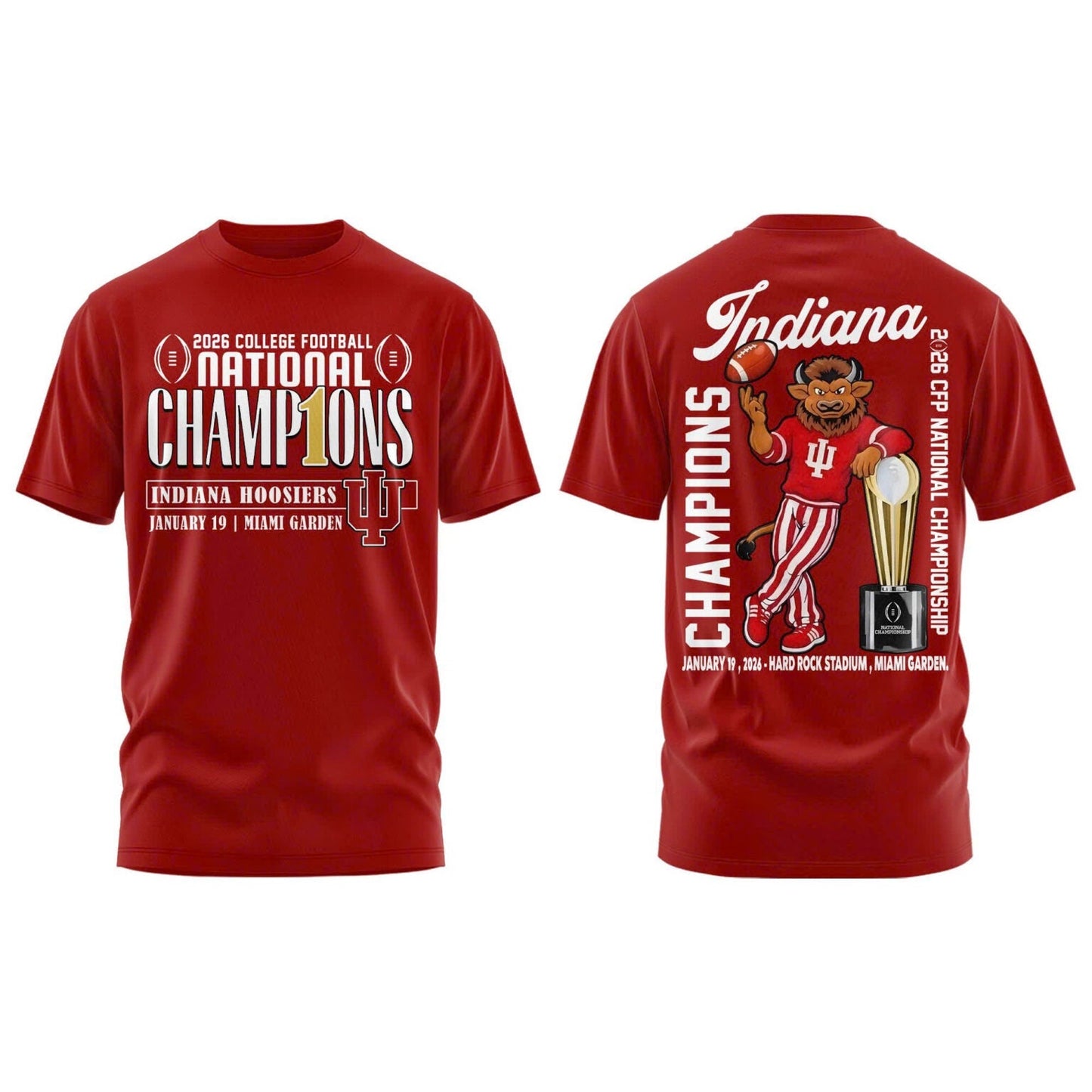 Indiana Hoosiers National Champions 2025/26 T-Shirt