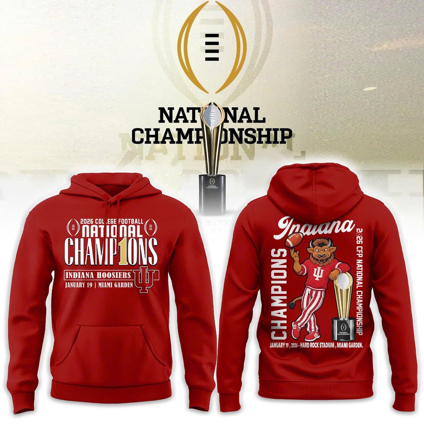 Indiana Hoosiers National Champions 2025/26 Hoodie