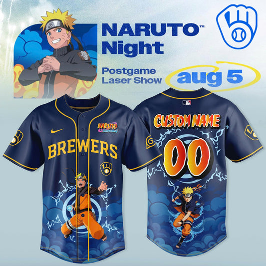 Milwaukee Brewers x Naruto Night 2026 Jersey Collection