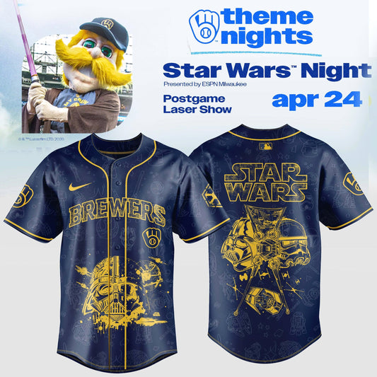 Milwaukee Brewers x Star Wars Night 2026 Jersey Collection