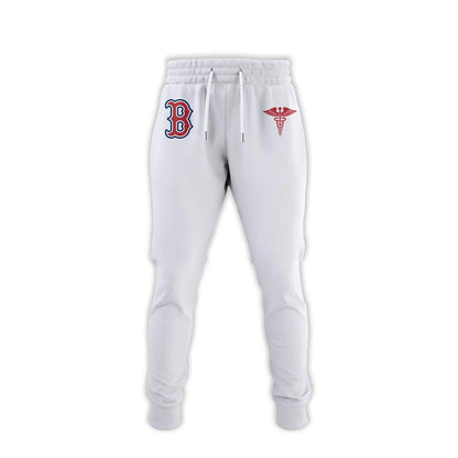 2026 Boston Red Sox Healthcare Appreciation Night Limited Edition Hoodie Jogger And Cap Outfit White