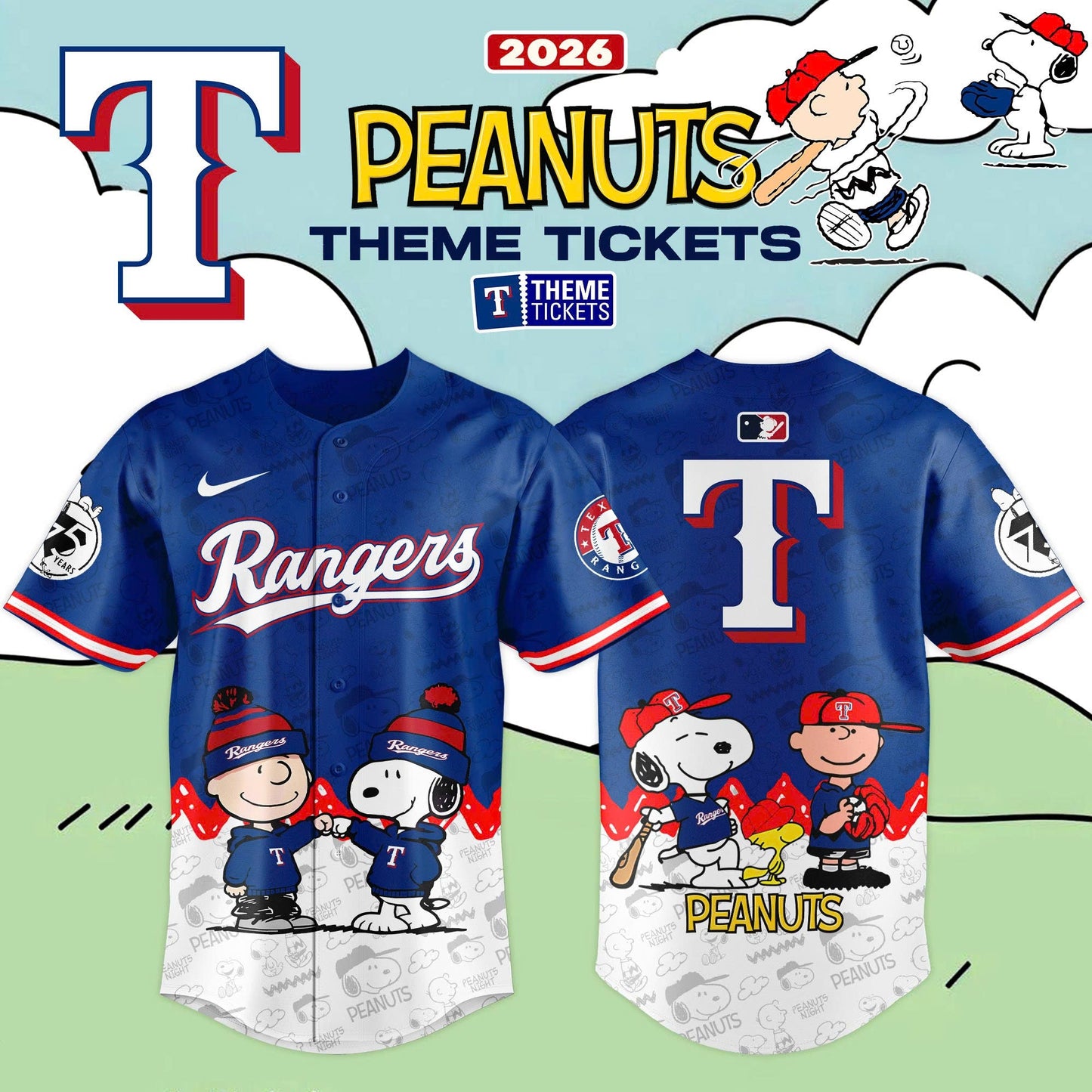 Texas Rangers x Peanut Night 2026 Limited Editions Jersey