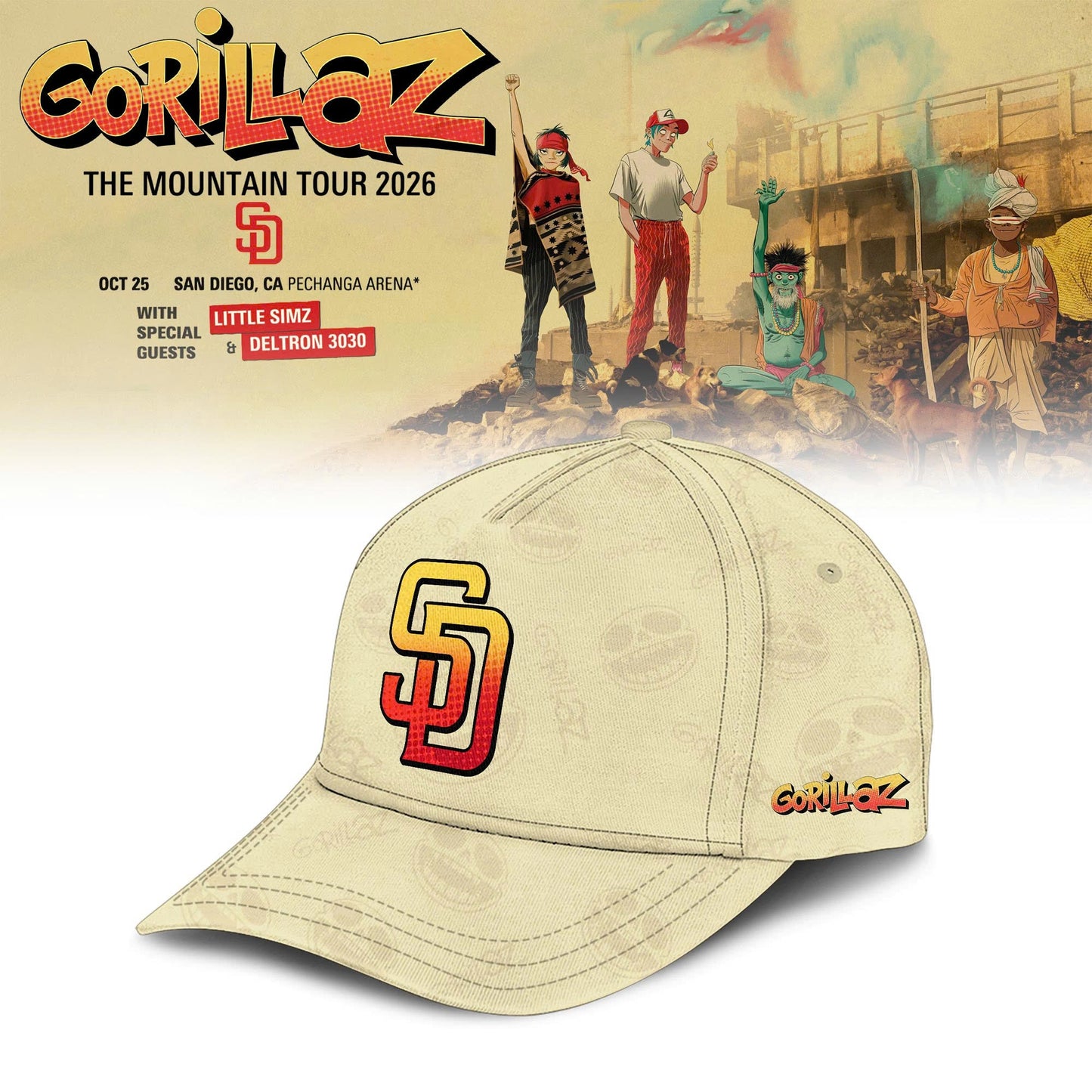 MLB x Gorillaz ‘The Mountain Tour 2026’ Limited Edition Jersey