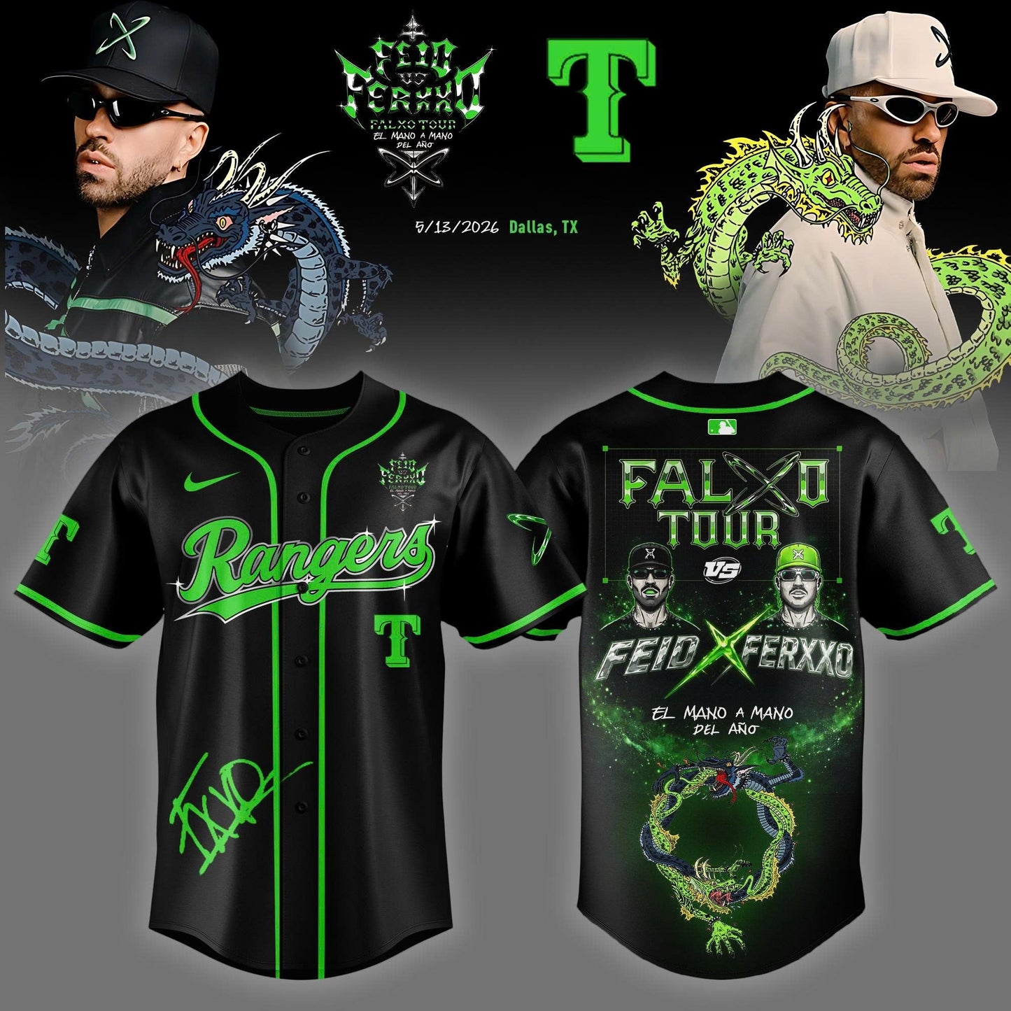 MLB x FEID vs FERXXO Falxo Tour 2026 Limited Editions Jersey