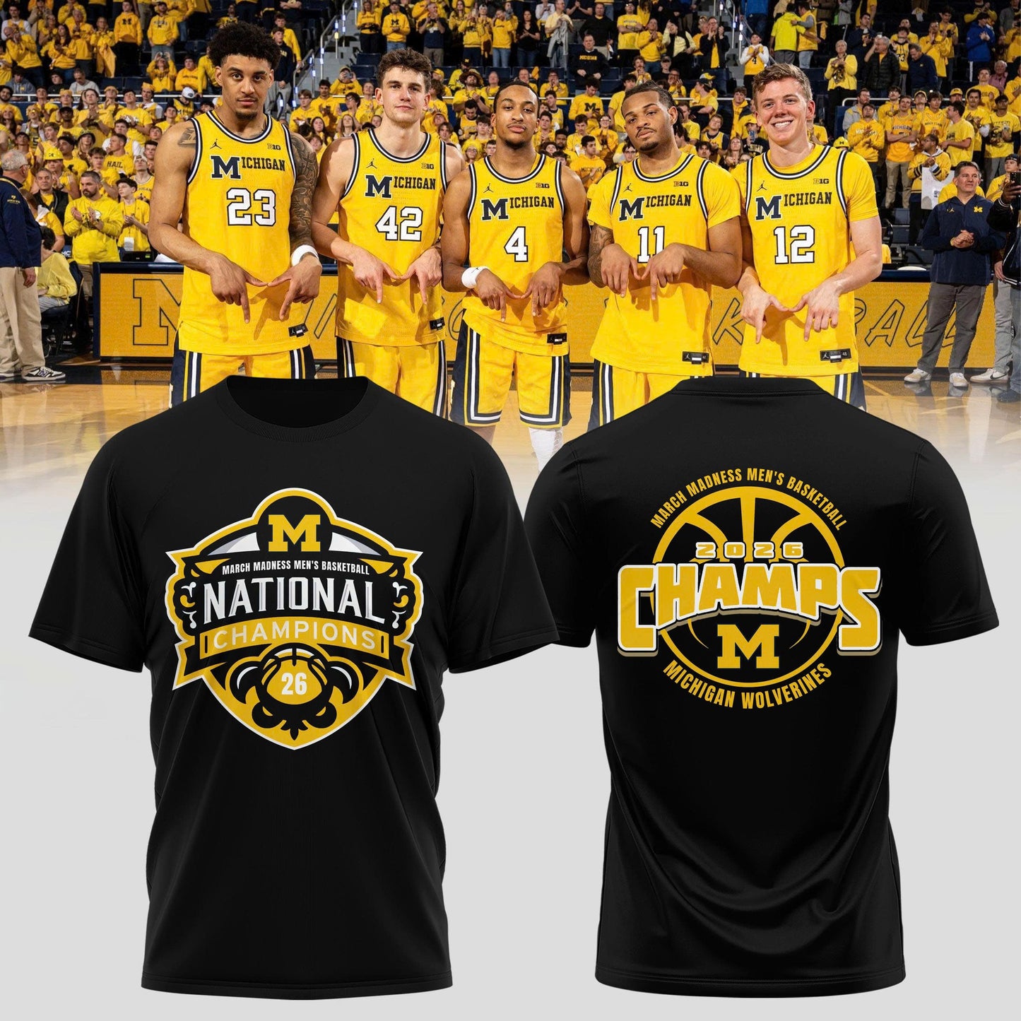 ðŸ†ï¸Michigan Wolverines “ 2026 National Champions T Shirt