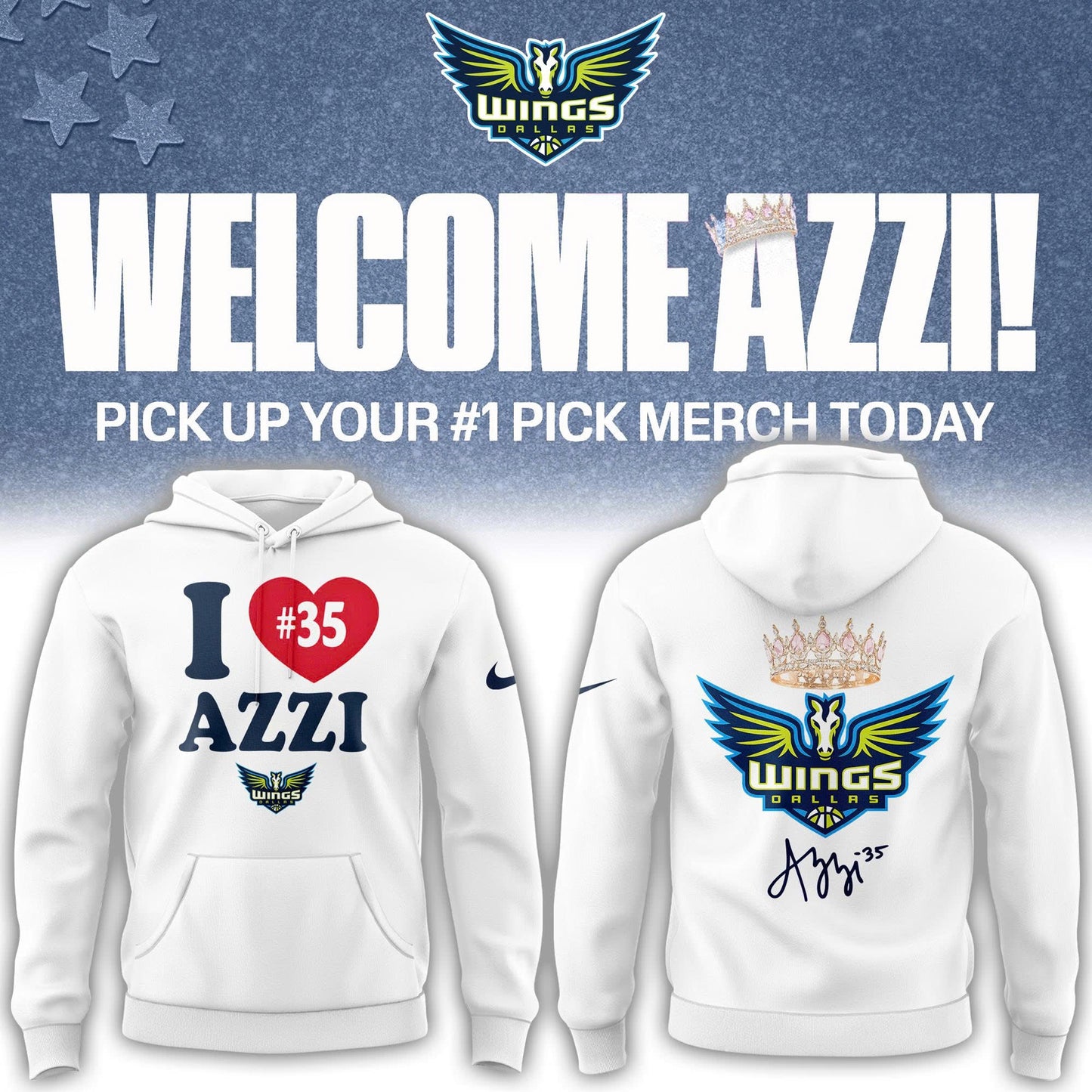’26 WNBA Dallas Basketball Azzi Fudd Limited Edition Hoodie | Jogger | Cap