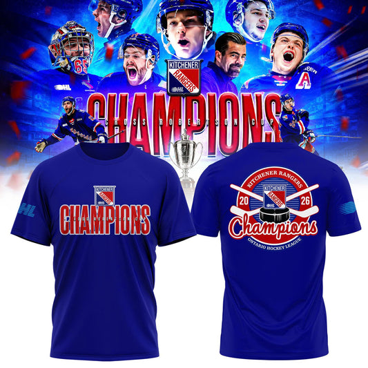 Kitchener Rangers Special OHL Champions 26 Limited Edition T.shirt