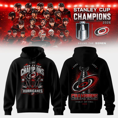 Carolina Hurricanes 2026 Stanley Cup Champions Hoodie