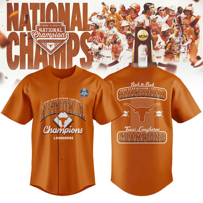 Texas 2026 NCAA Softball Women’s College World Series National Champions Limited Edition Jersey