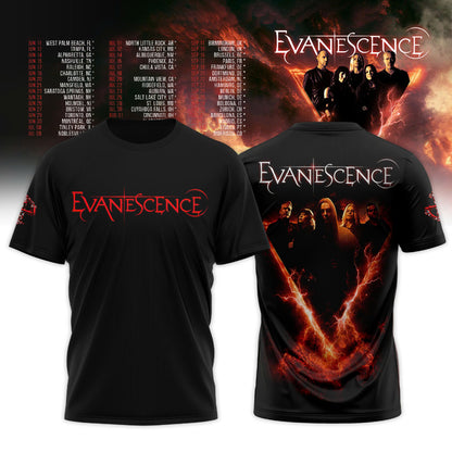 EVANESCENCE  " Sanctuary 2026 World Tour " Limited Edition T-Shirt