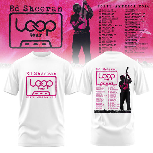 Ed Sheeran Loop Tour North America 2026 Limited Edition T-Shirt