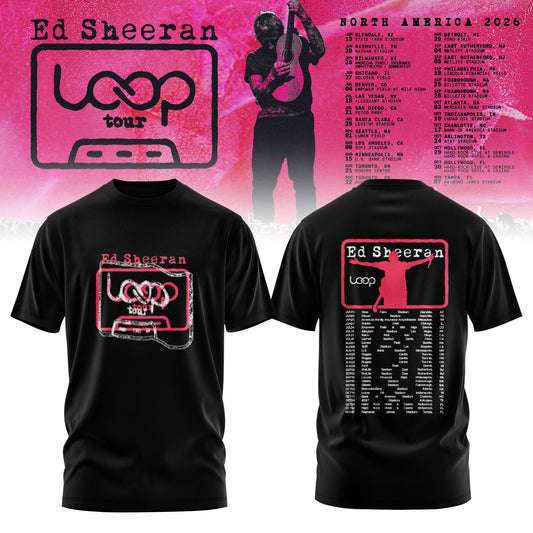 Ed Sheeran Loop Tour North America 2026 Limited Edition T-Shirt