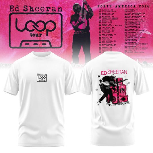 Ed Sheeran Loop Tour North America 2026 Limited Edition T-Shirt