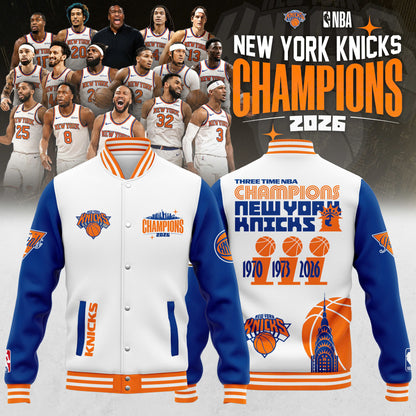 New York Knicks 2026 NBA Champions Bomber Jacket