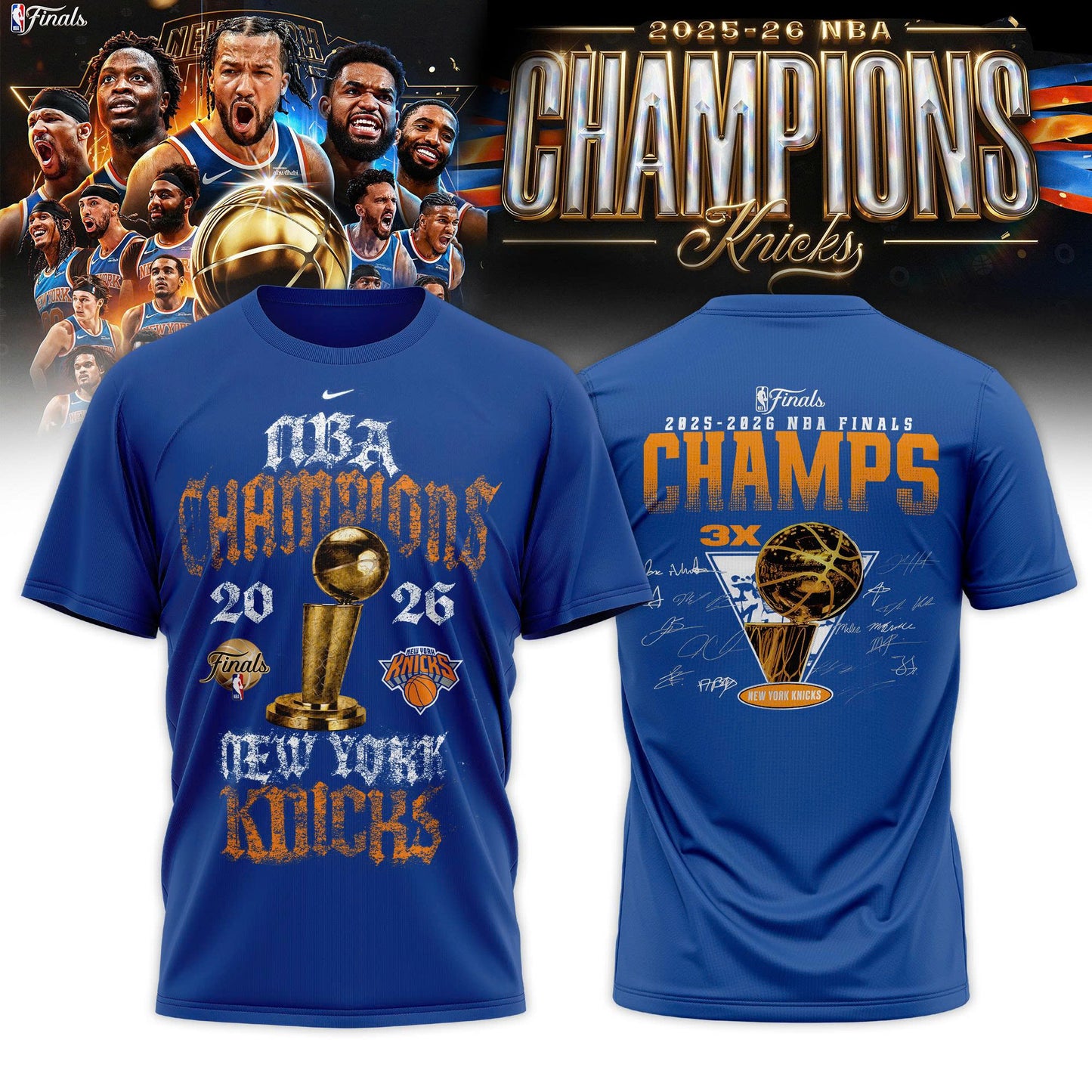 New York Knicks NBA Finals Champs Nike Locker Room T-Shirt