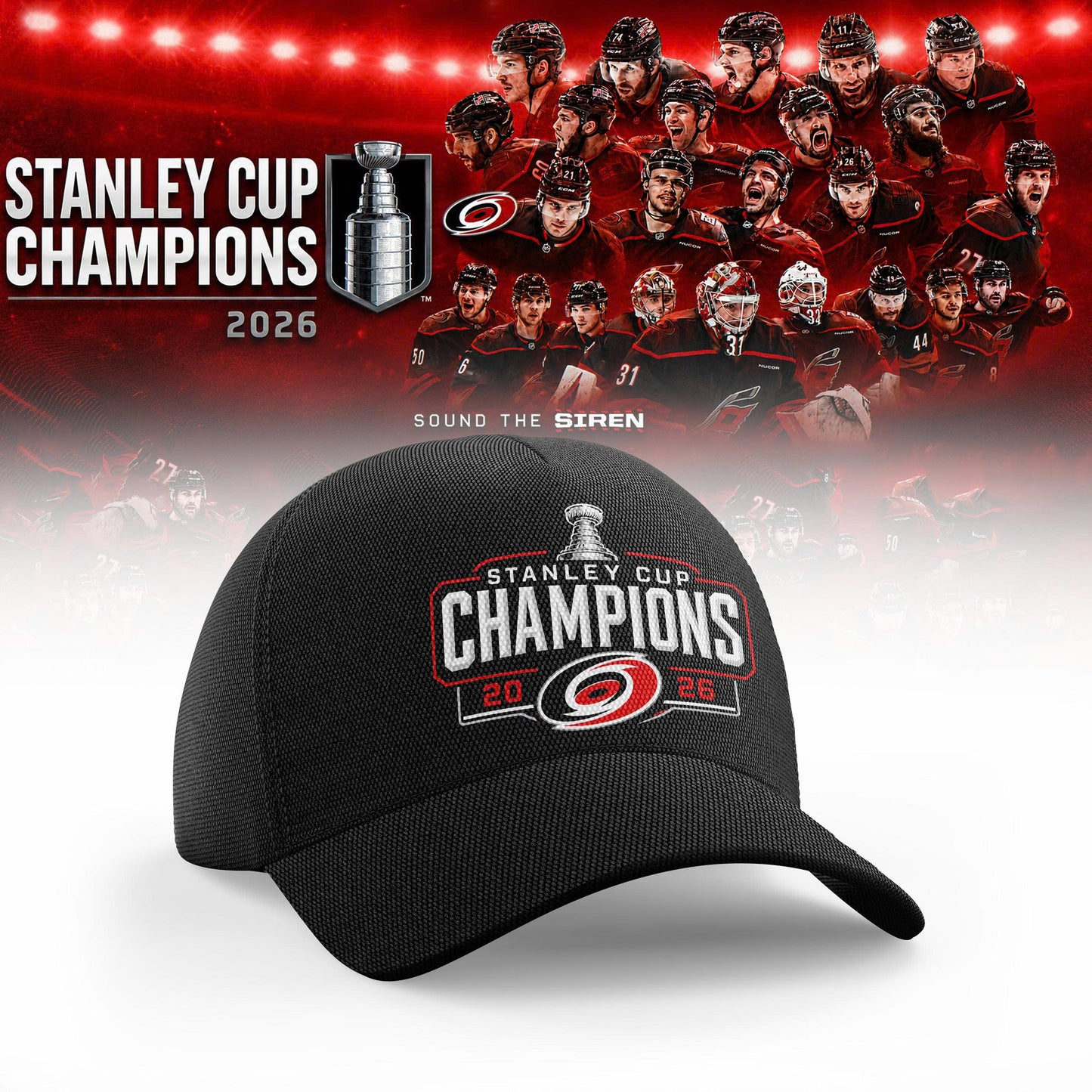 Carolina Hurricanes 2026 Stanley Cup Champions T-Shirt