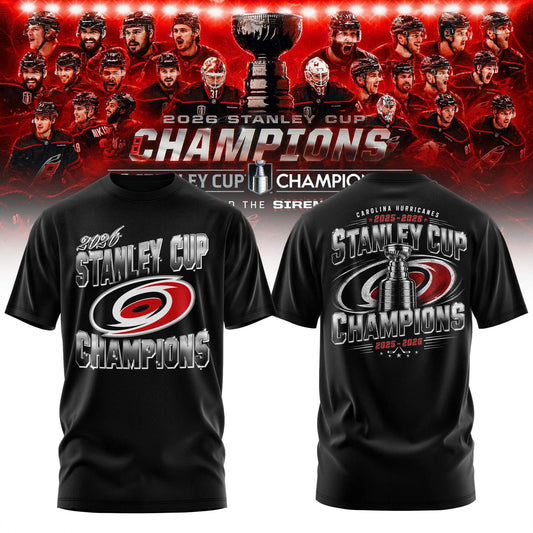 Carolina Hurricanes 2026 Stanley Cup Champions T-Shirt