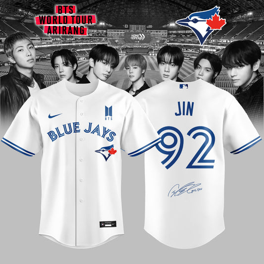 Toronto Blue Jays x BTS JIN 92 World Tour 2026 Limited Edition Jersey