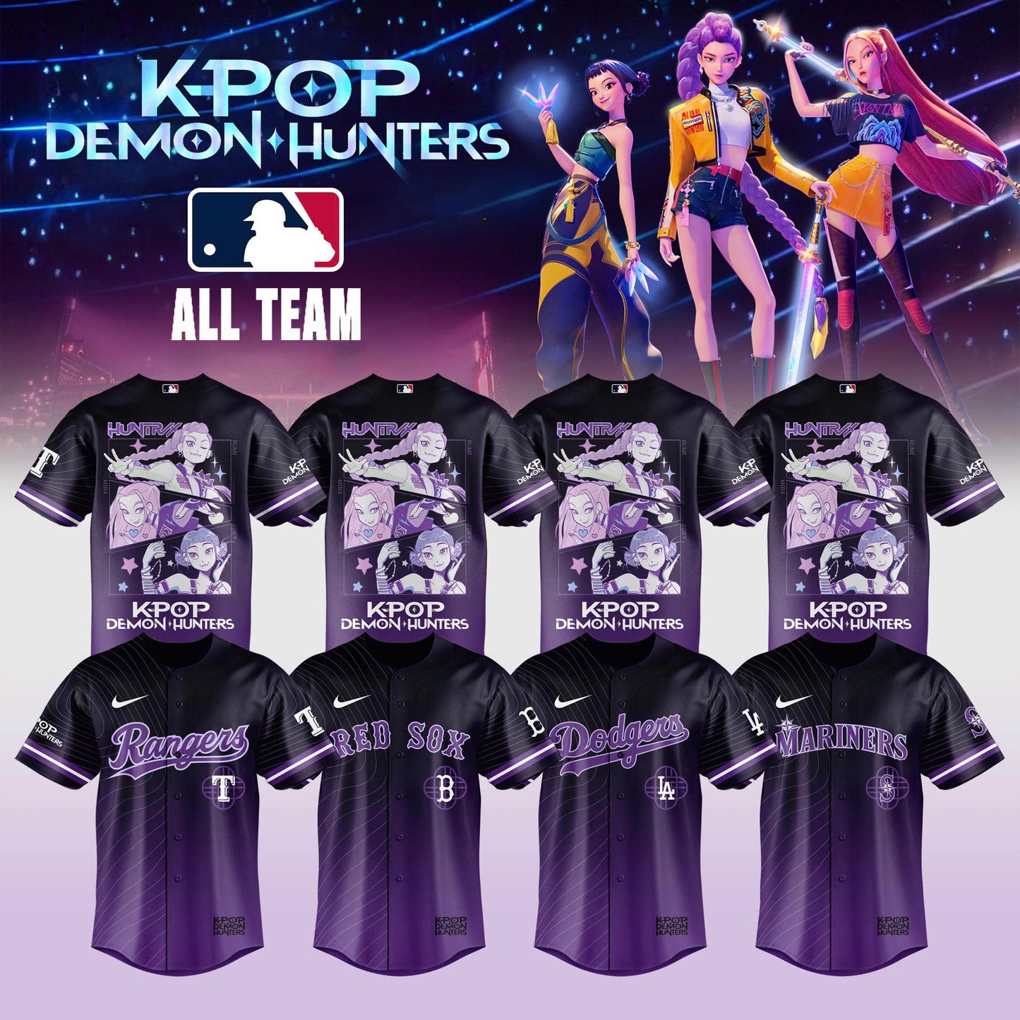 All Team MLB x Kpop Demon Hunters 2026 Limited Edition Jersey