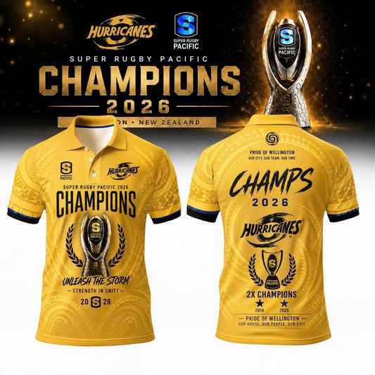 Hurricanes Super Rugby Pacific Champions 2026 Polo