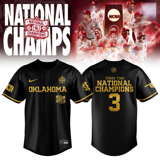 Oklahoma Sooners 2026 NCAA Baseball National Champions Jersey