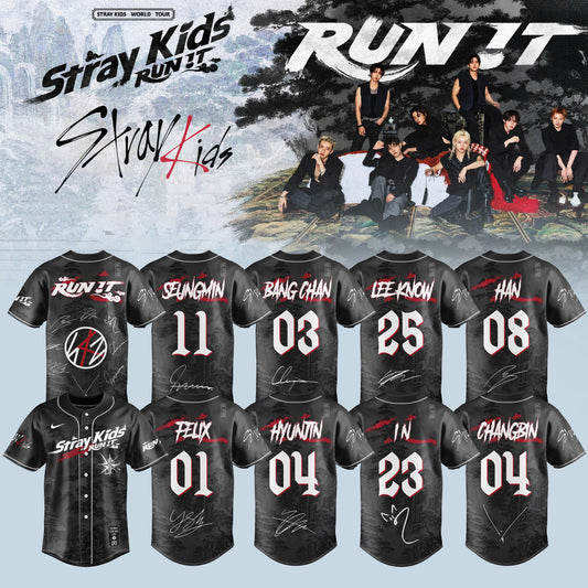 STRAY KIDS – RUN IT WORLD TOUR 2026 Edition Jersey