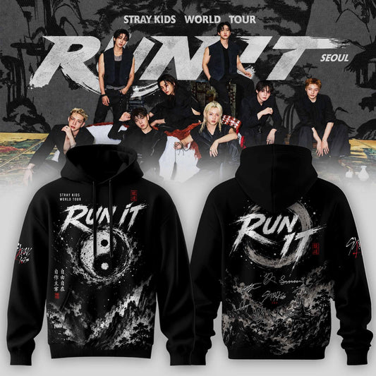 STRAY KIDS – RUN IT WORLD TOUR 2026 Edition Hoodie