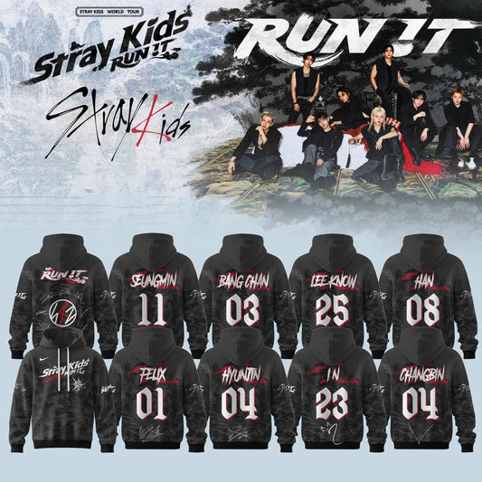 STRAY KIDS – RUN IT WORLD TOUR 2026 Edition Hoodie